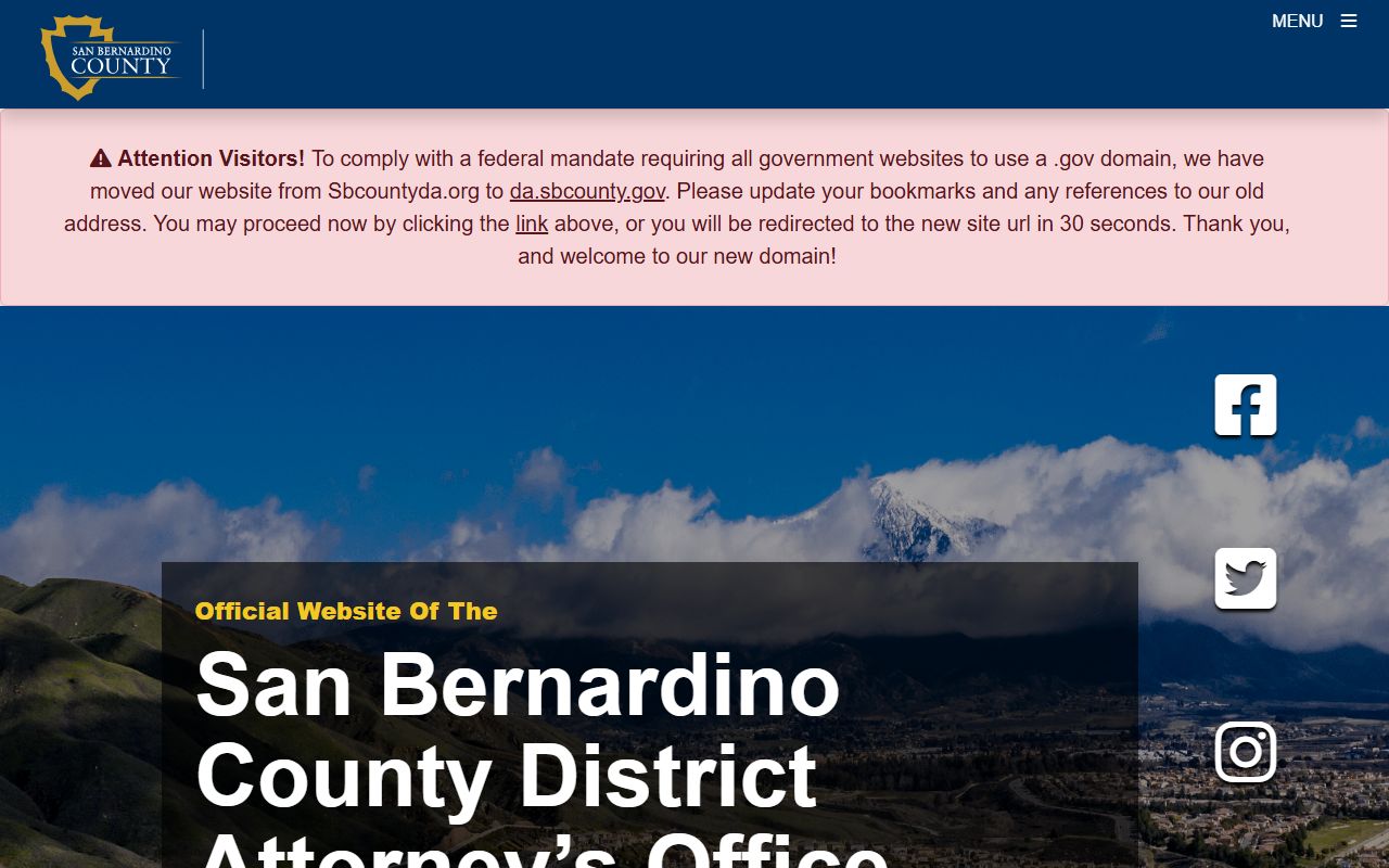 San Bernardino County court records after arrest District Attorney source